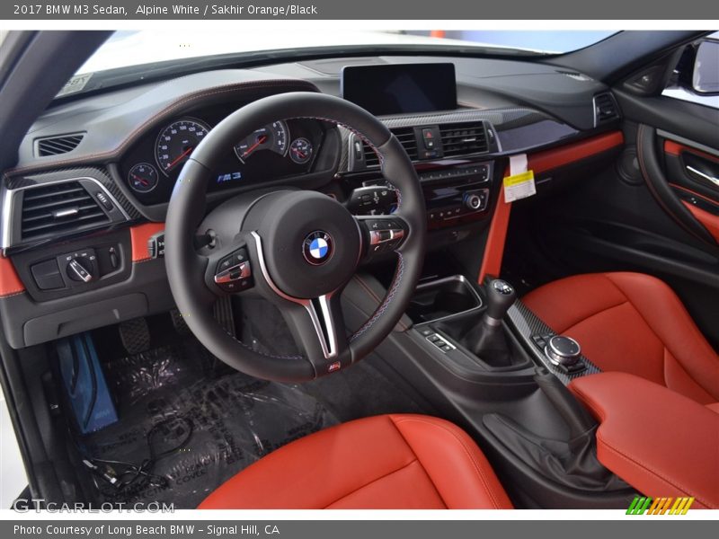  2017 M3 Sedan Sakhir Orange/Black Interior