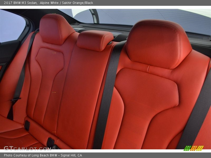 Alpine White / Sakhir Orange/Black 2017 BMW M3 Sedan