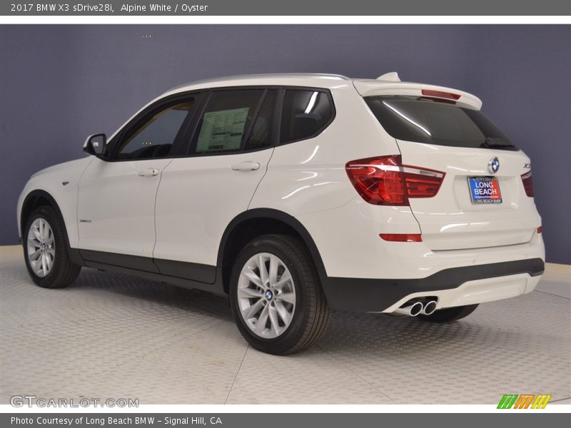 Alpine White / Oyster 2017 BMW X3 sDrive28i