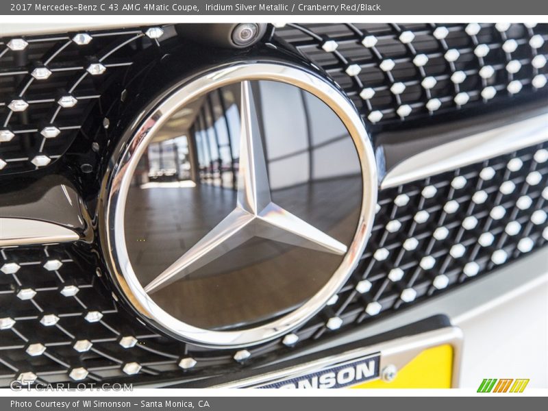 Iridium Silver Metallic / Cranberry Red/Black 2017 Mercedes-Benz C 43 AMG 4Matic Coupe