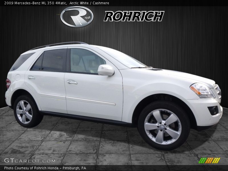 Arctic White / Cashmere 2009 Mercedes-Benz ML 350 4Matic