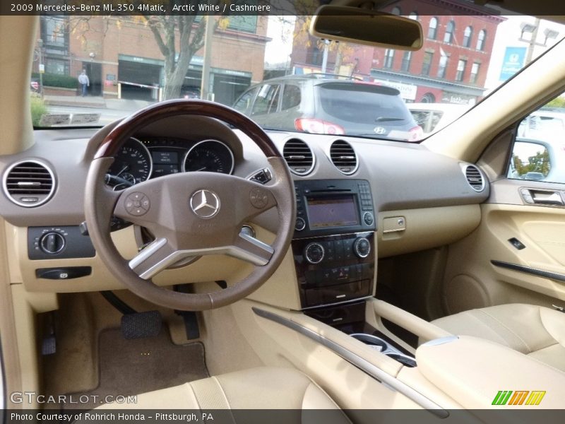 Arctic White / Cashmere 2009 Mercedes-Benz ML 350 4Matic