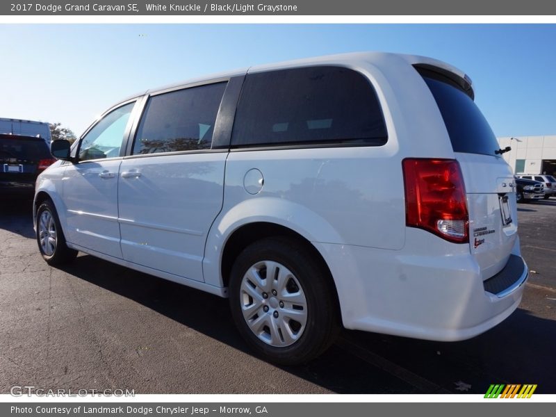White Knuckle / Black/Light Graystone 2017 Dodge Grand Caravan SE
