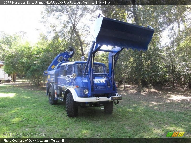 Blue / Black 1977 Mercedes-Benz Unimog 416/U1100 Riot Recovery Vehicle