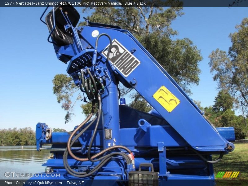 Blue / Black 1977 Mercedes-Benz Unimog 416/U1100 Riot Recovery Vehicle