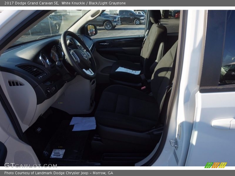 White Knuckle / Black/Light Graystone 2017 Dodge Grand Caravan SE