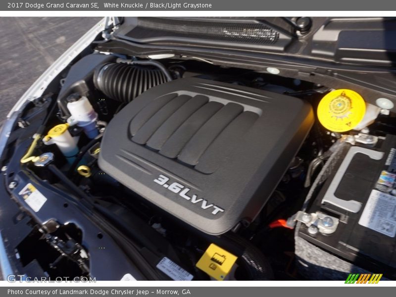White Knuckle / Black/Light Graystone 2017 Dodge Grand Caravan SE