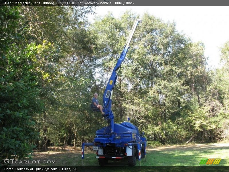 Blue / Black 1977 Mercedes-Benz Unimog 416/U1100 Riot Recovery Vehicle