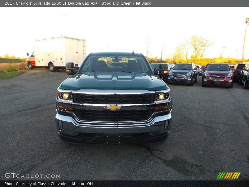 Woodland Green / Jet Black 2017 Chevrolet Silverado 1500 LT Double Cab 4x4