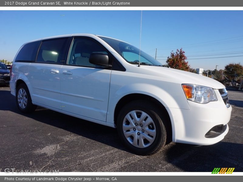 White Knuckle / Black/Light Graystone 2017 Dodge Grand Caravan SE