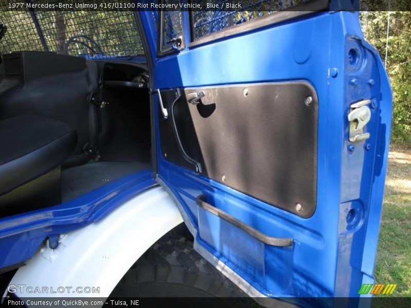 Blue / Black 1977 Mercedes-Benz Unimog 416/U1100 Riot Recovery Vehicle