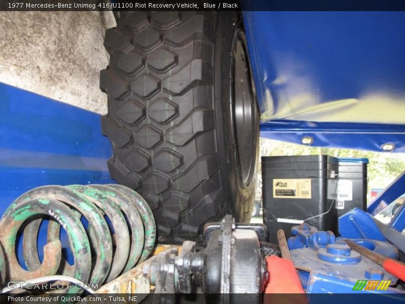 Blue / Black 1977 Mercedes-Benz Unimog 416/U1100 Riot Recovery Vehicle