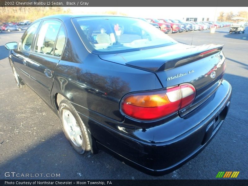 Black / Gray 2002 Chevrolet Malibu LS Sedan
