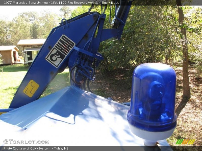 Blue / Black 1977 Mercedes-Benz Unimog 416/U1100 Riot Recovery Vehicle