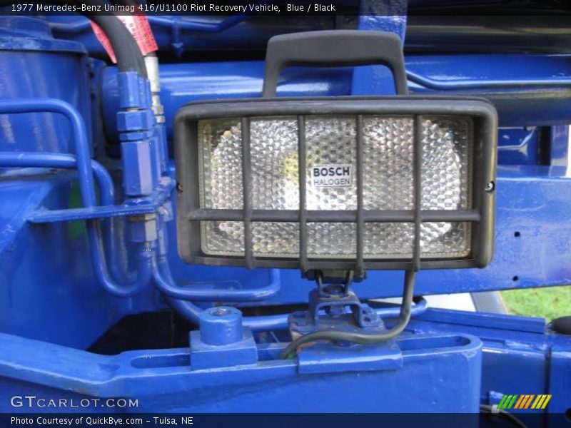Blue / Black 1977 Mercedes-Benz Unimog 416/U1100 Riot Recovery Vehicle