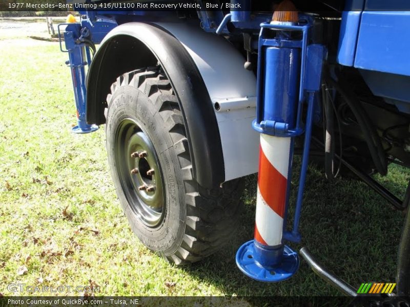 Blue / Black 1977 Mercedes-Benz Unimog 416/U1100 Riot Recovery Vehicle