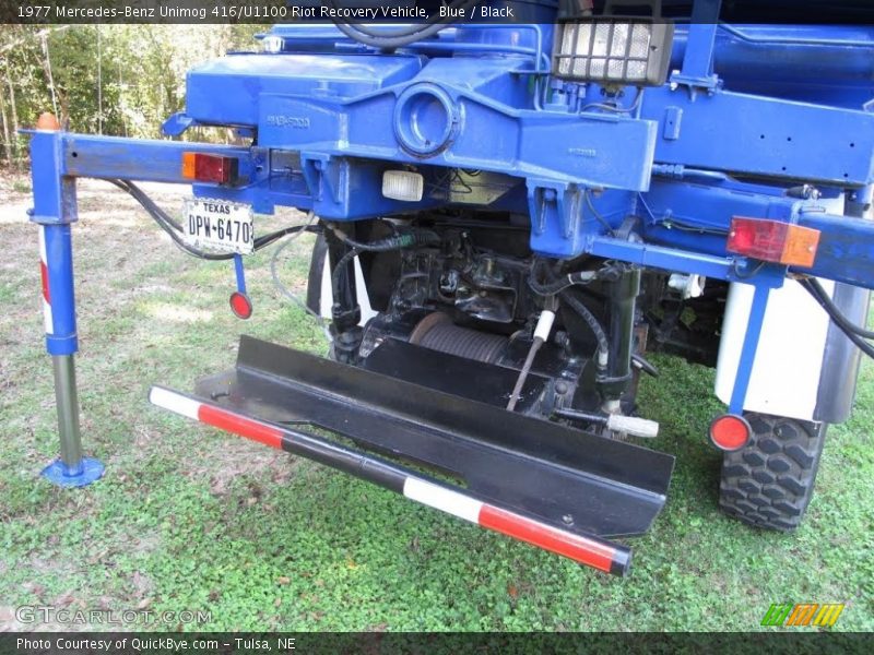 Blue / Black 1977 Mercedes-Benz Unimog 416/U1100 Riot Recovery Vehicle