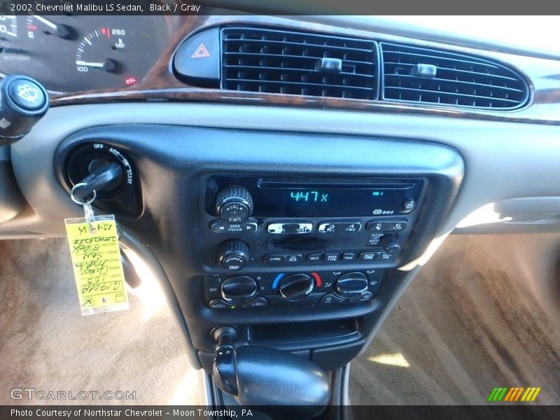 Black / Gray 2002 Chevrolet Malibu LS Sedan