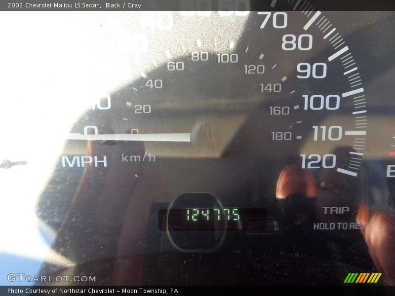 Black / Gray 2002 Chevrolet Malibu LS Sedan