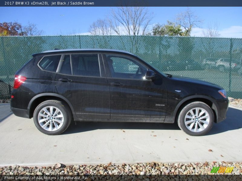 Jet Black / Saddle Brown 2017 BMW X3 xDrive28i