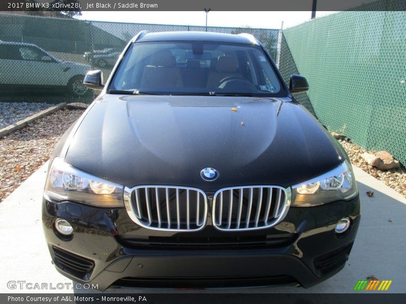 Jet Black / Saddle Brown 2017 BMW X3 xDrive28i