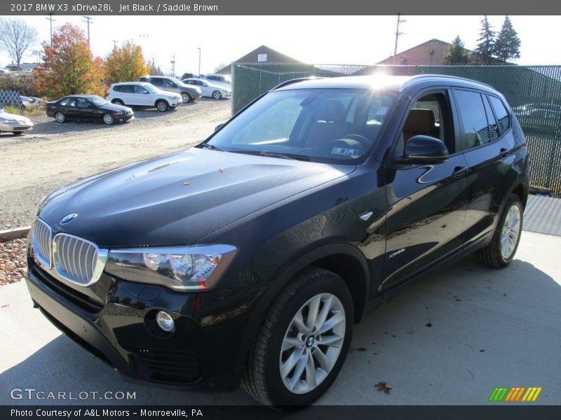Jet Black / Saddle Brown 2017 BMW X3 xDrive28i