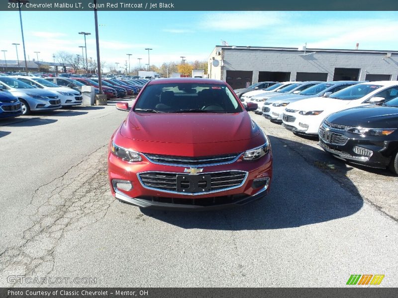 Cajun Red Tintcoat / Jet Black 2017 Chevrolet Malibu LT