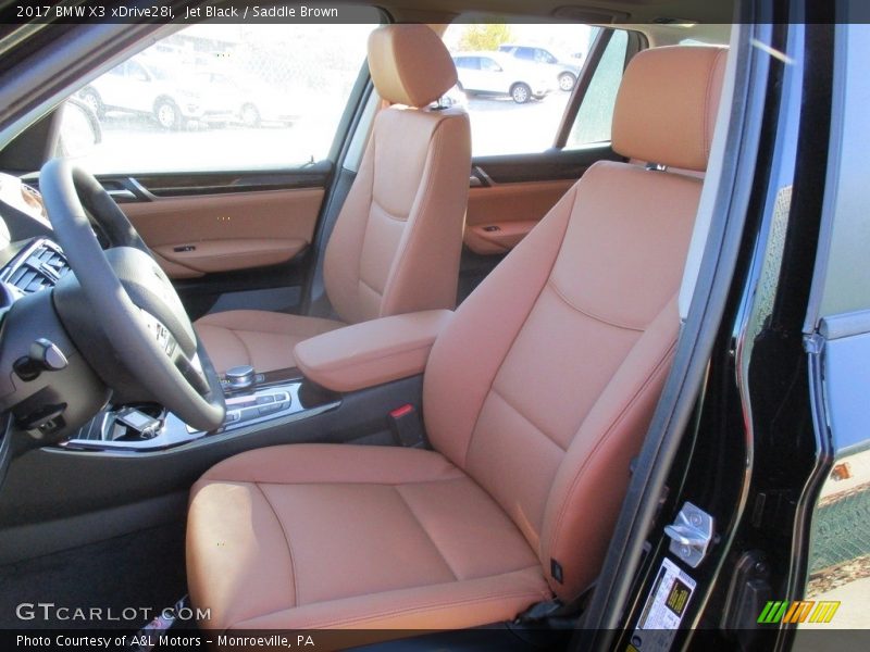 Jet Black / Saddle Brown 2017 BMW X3 xDrive28i