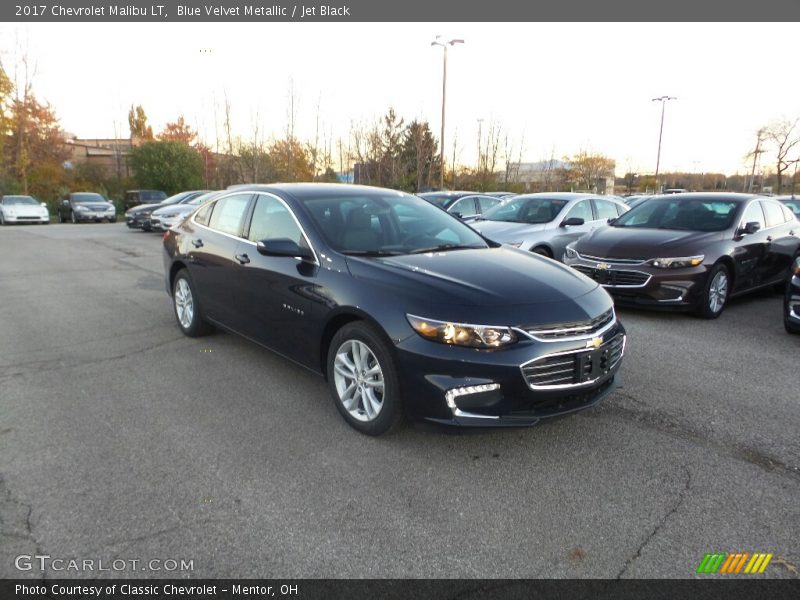 Blue Velvet Metallic / Jet Black 2017 Chevrolet Malibu LT