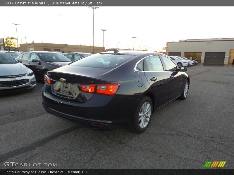 Blue Velvet Metallic / Jet Black 2017 Chevrolet Malibu LT