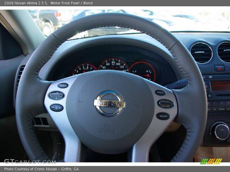 Winter Frost Pearl / Blond 2009 Nissan Altima 2.5 S