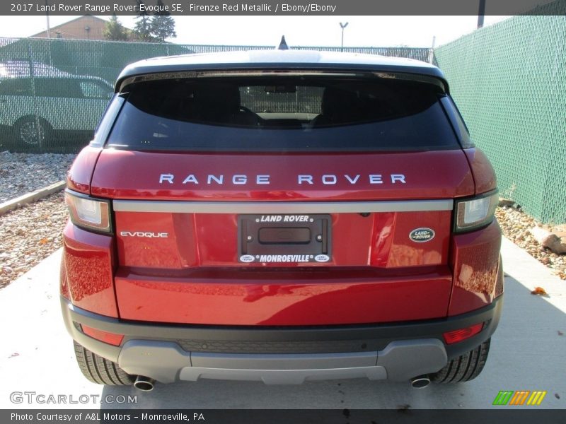Firenze Red Metallic / Ebony/Ebony 2017 Land Rover Range Rover Evoque SE