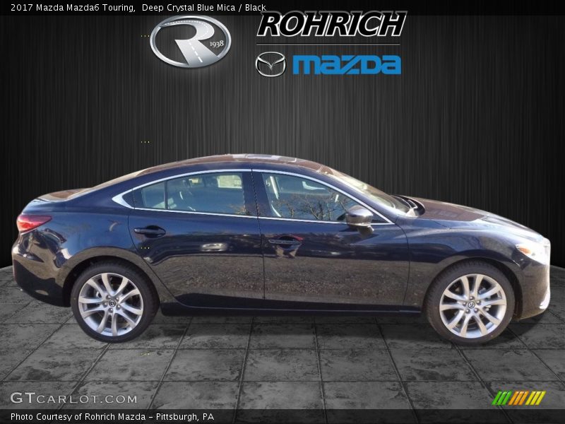 Deep Crystal Blue Mica / Black 2017 Mazda Mazda6 Touring