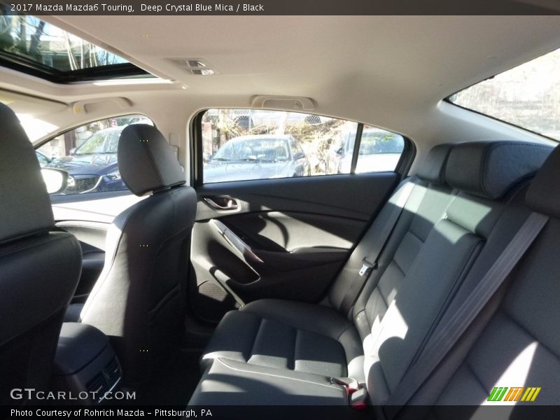 Deep Crystal Blue Mica / Black 2017 Mazda Mazda6 Touring