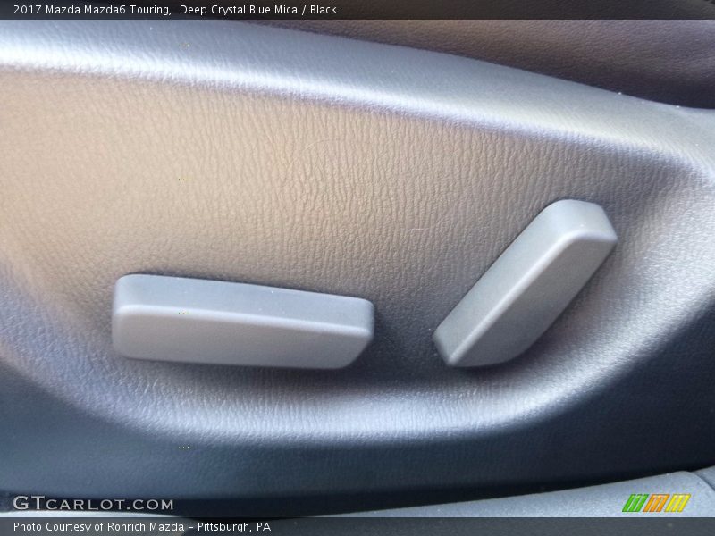 Deep Crystal Blue Mica / Black 2017 Mazda Mazda6 Touring