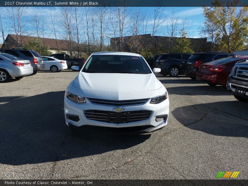 Summit White / Jet Black 2017 Chevrolet Malibu LT