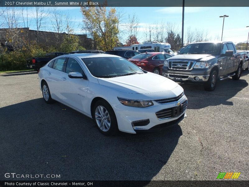 Summit White / Jet Black 2017 Chevrolet Malibu LT