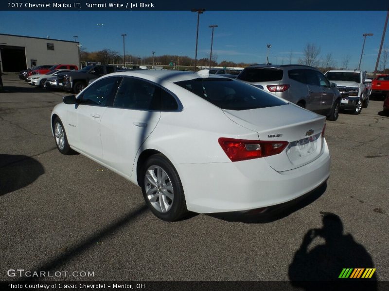Summit White / Jet Black 2017 Chevrolet Malibu LT