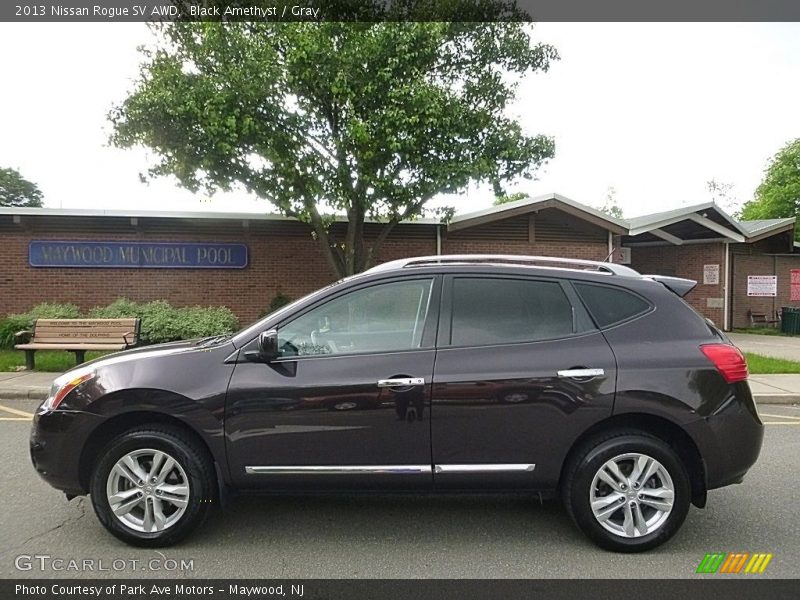 Black Amethyst / Gray 2013 Nissan Rogue SV AWD