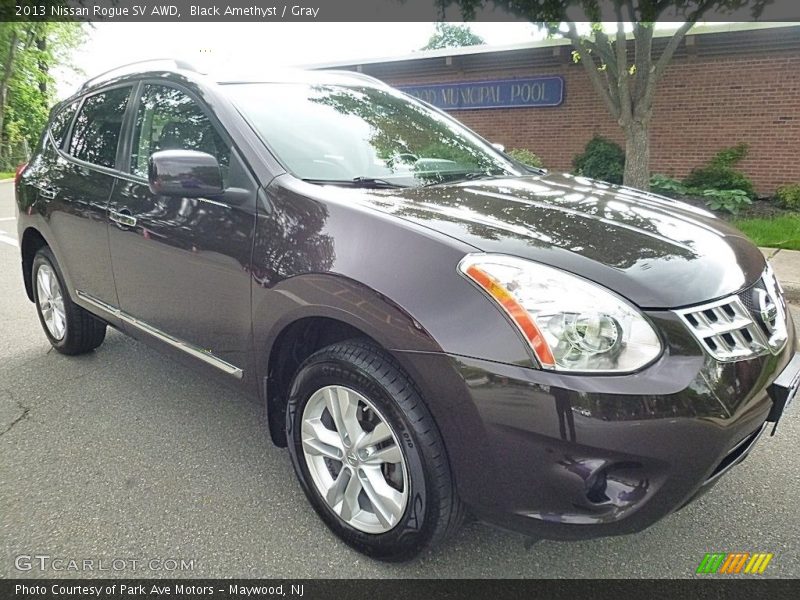 Black Amethyst / Gray 2013 Nissan Rogue SV AWD