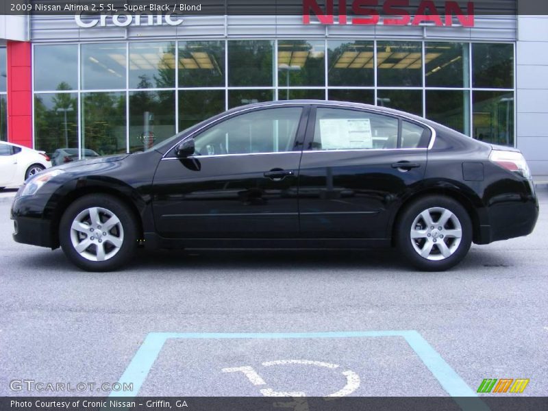 Super Black / Blond 2009 Nissan Altima 2.5 SL