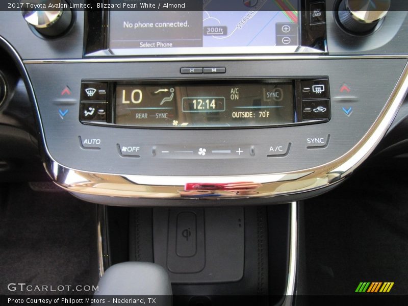 Controls of 2017 Avalon Limited