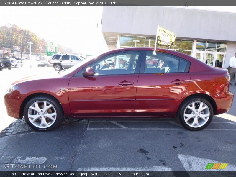 Copper Red Mica / Black 2009 Mazda MAZDA3 i Touring Sedan