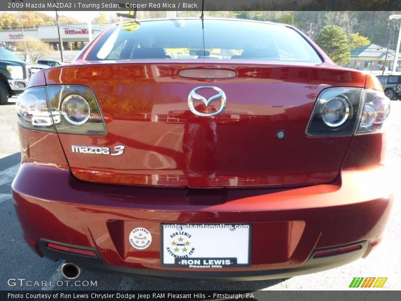 Copper Red Mica / Black 2009 Mazda MAZDA3 i Touring Sedan