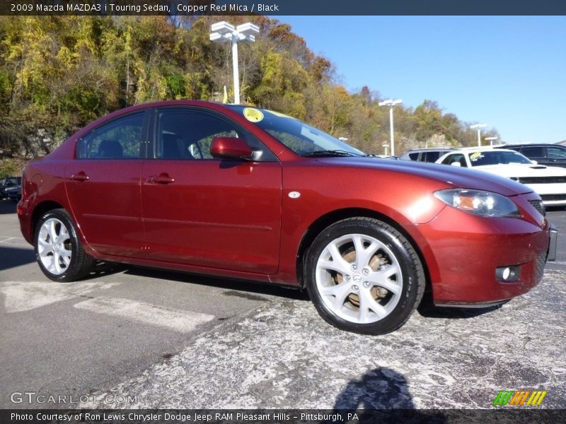 Copper Red Mica / Black 2009 Mazda MAZDA3 i Touring Sedan