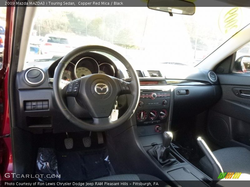 Copper Red Mica / Black 2009 Mazda MAZDA3 i Touring Sedan