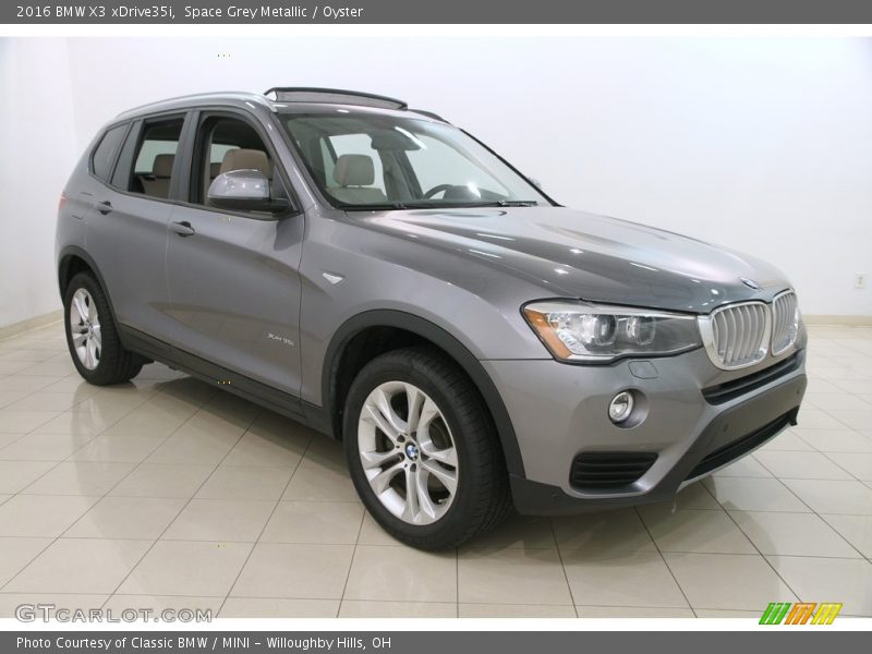 Space Grey Metallic / Oyster 2016 BMW X3 xDrive35i