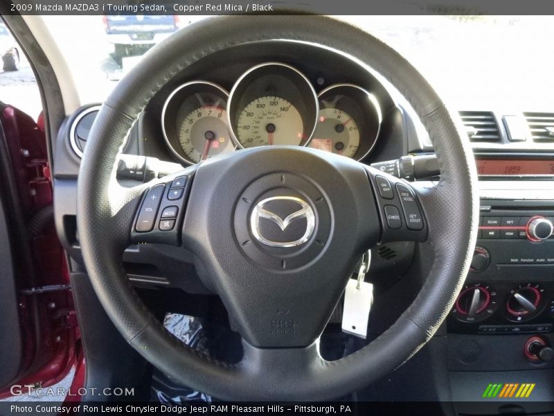 Copper Red Mica / Black 2009 Mazda MAZDA3 i Touring Sedan