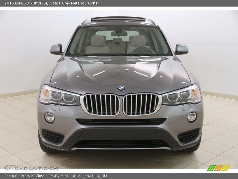 Space Grey Metallic / Oyster 2016 BMW X3 xDrive35i