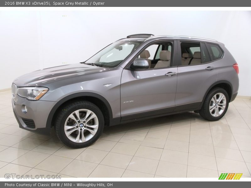 Space Grey Metallic / Oyster 2016 BMW X3 xDrive35i